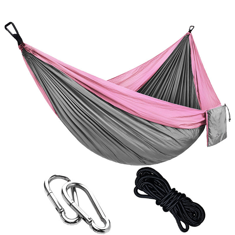 HAMK001 Factory Supply Customized Single Person Hammock Nylon Heavy Duty Camping Hammock