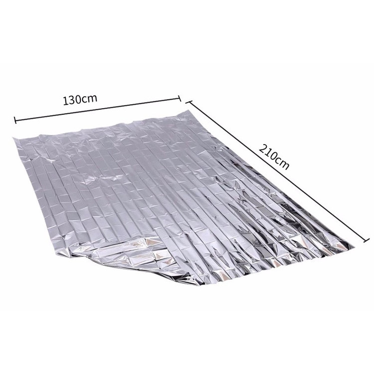 RCF001 Cheap Silver Portable Emergency Blanket Outdoor Heat-insulation Rescue Blanket