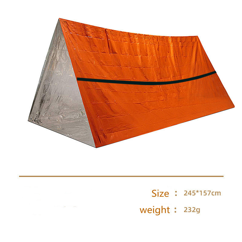 TNB029 Easy to Take Earthquake Relief PE Heat Reflect Emergency Tent for Keep Warm