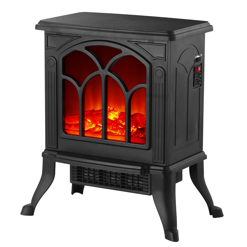 Portable Electric Fireplace Mini Size Flame Heater Indoor Small Tabletop Fireplace