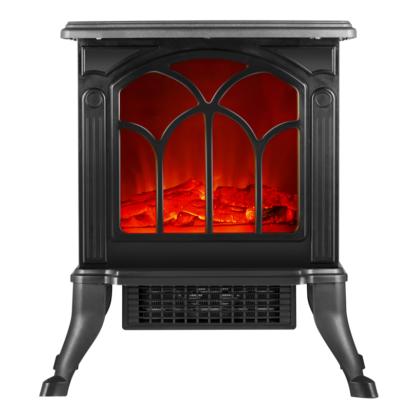 Portable Electric Fireplace Mini Size Flame Heater Indoor Small Tabletop Fireplace