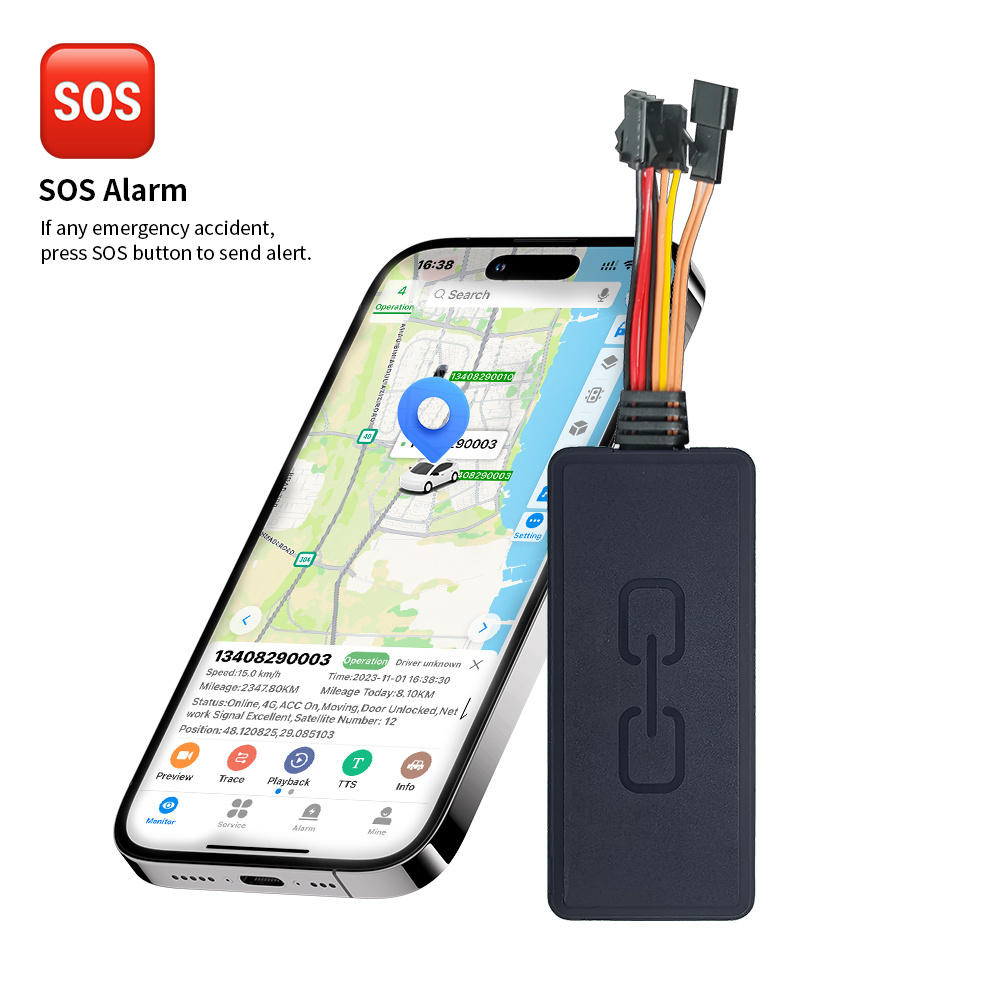 Hot sales real time mini gps vehicle tracker for car truck bus gps gprs gsm tracker device with SOS emergency