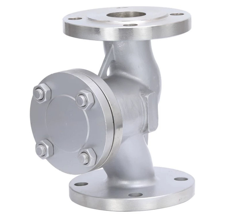 BIAOYI factory valve price H41W-16P non return spring  swing  stainless steel single disc check valve