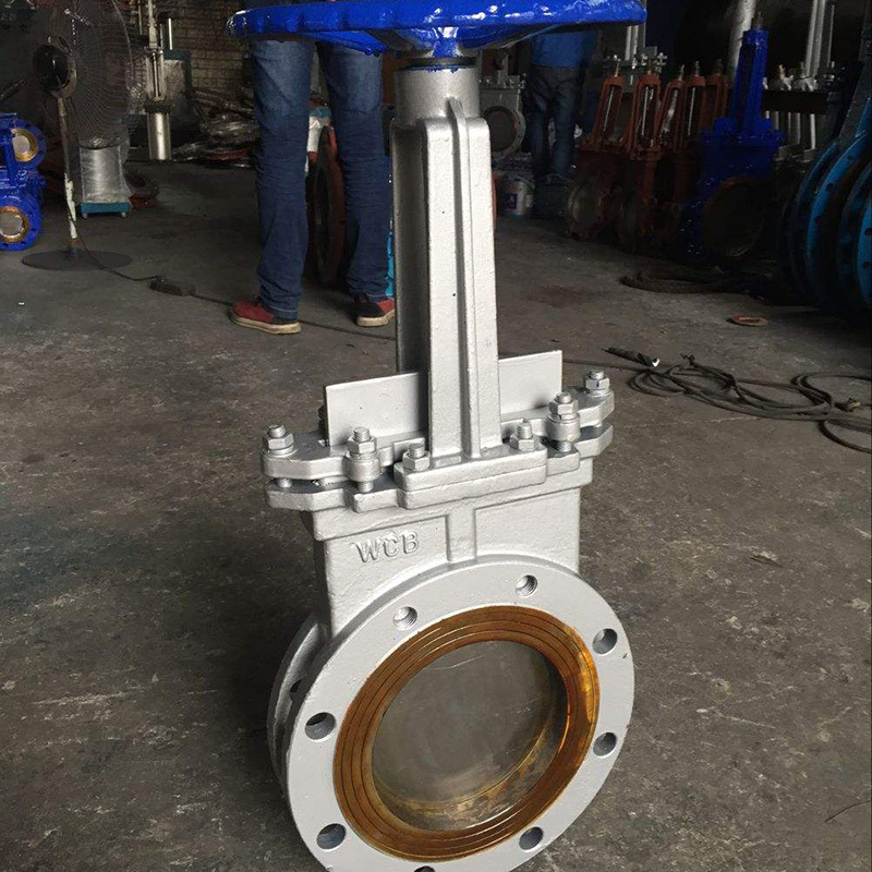 BIAOYI  factory valves price  PZ73H-16C/PZ73H-150LB knife gate valve stainless steel dn700