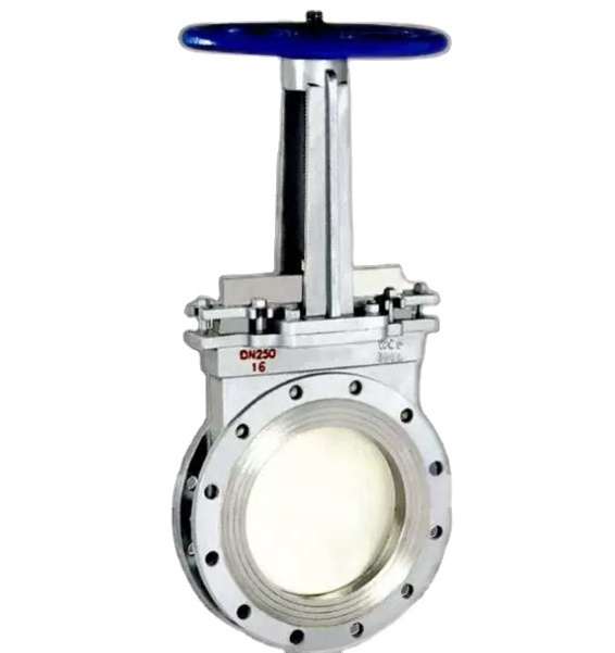 BIAOYI  factory valves price  PZ73H-16C/PZ73H-150LB knife gate valve stainless steel dn700