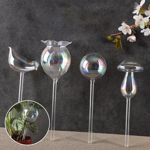 Customized Shape Glass Plant Watering Globes/Bulbs Clear Self Watering Devices Globes