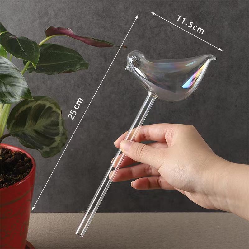 Customized Shape Glass Plant Watering Globes/Bulbs Clear Self Watering Devices Globes