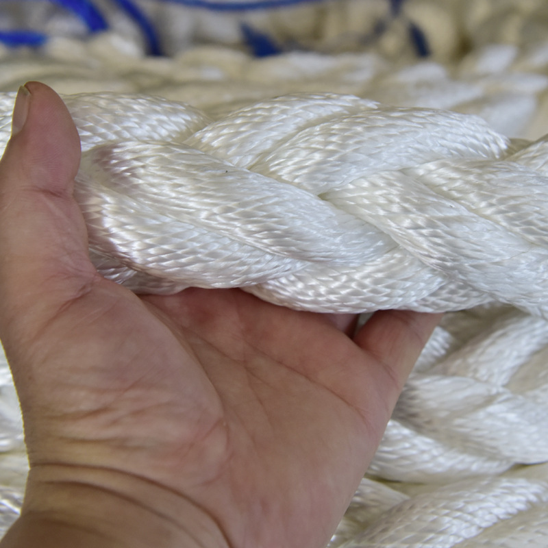 60mm polyester rope used mooring ship hawser nylon rope to shanghai port