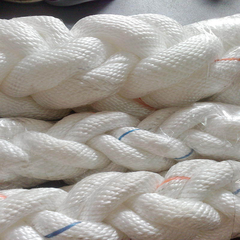 60mm polyester rope used mooring ship hawser nylon rope to shanghai port