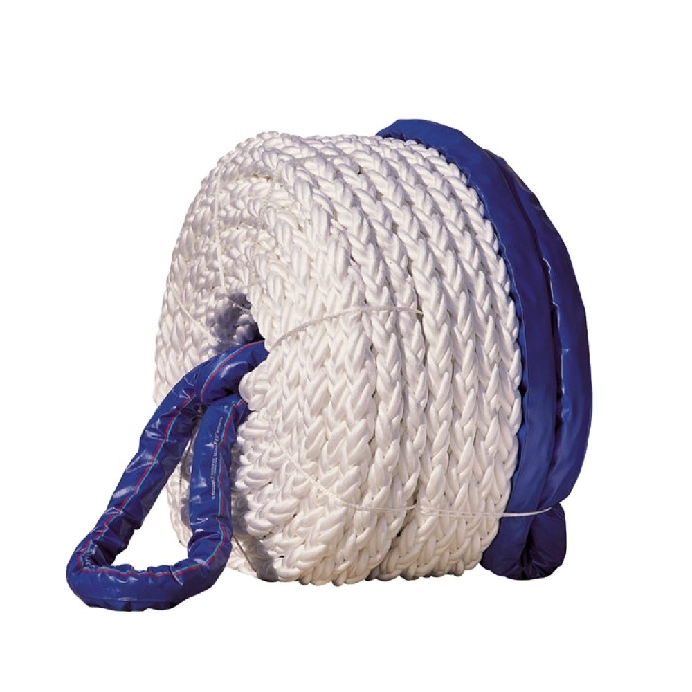 High Stretch Polypropylene 8 Strand Boat Ships Used Marine Mooring Rope