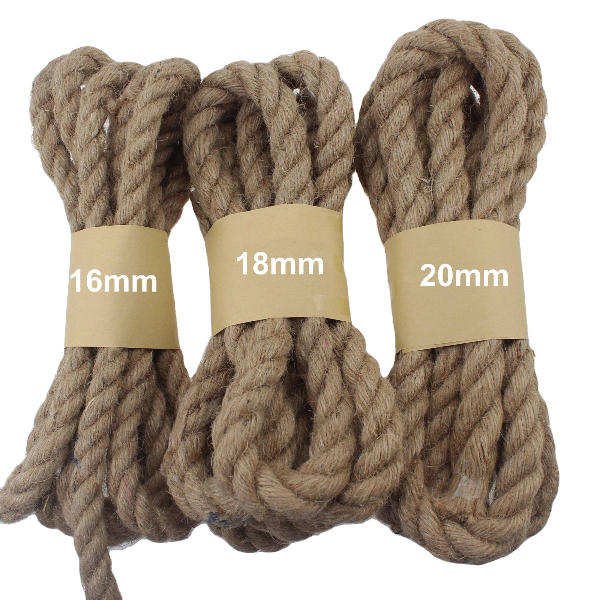 hemp rope anti-aging sisal fiber kenya 6mm 8mm jute rope