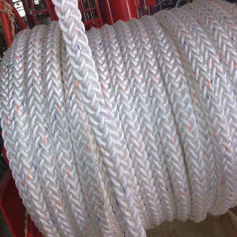 60mm polyester rope used mooring ship hawser nylon rope to shanghai port