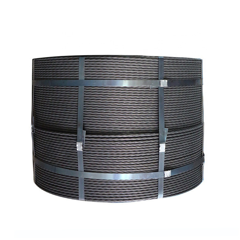 Wholesale Price High Carbon 7 Wire 9 53mm Low Relaxation Post Tensioned Cable PC Steel Strand