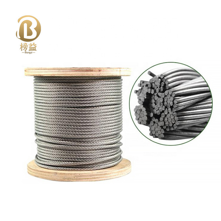 Cableways stainless steel rope 7X7 wire Rope 316 Stainless Steel Cable