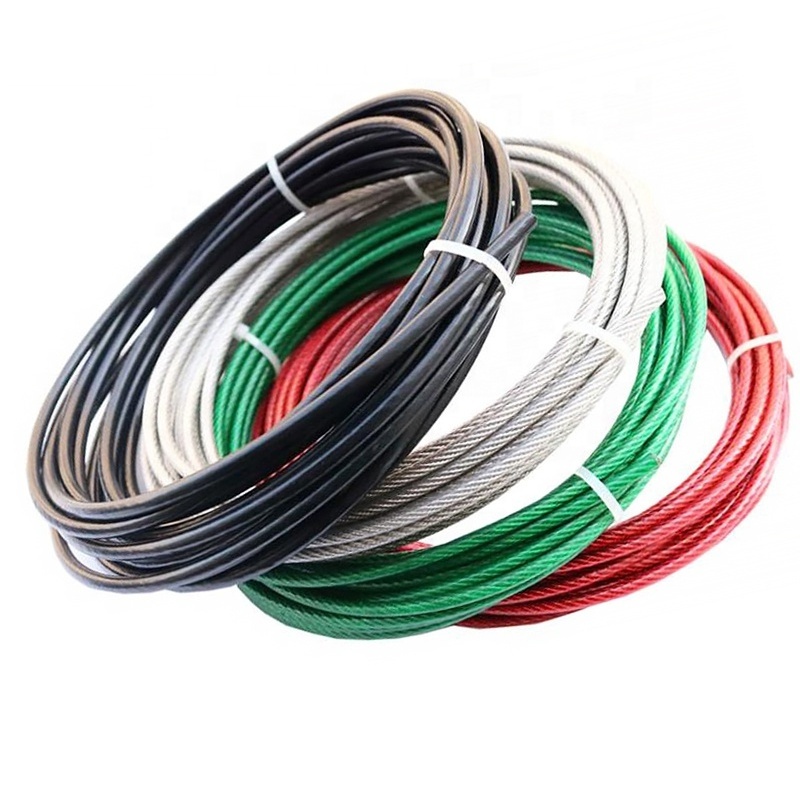 Rust-proof Decoration Industry Wire Rope With Pvc Coated Cable Plastic Coating Stainless 316 Cable