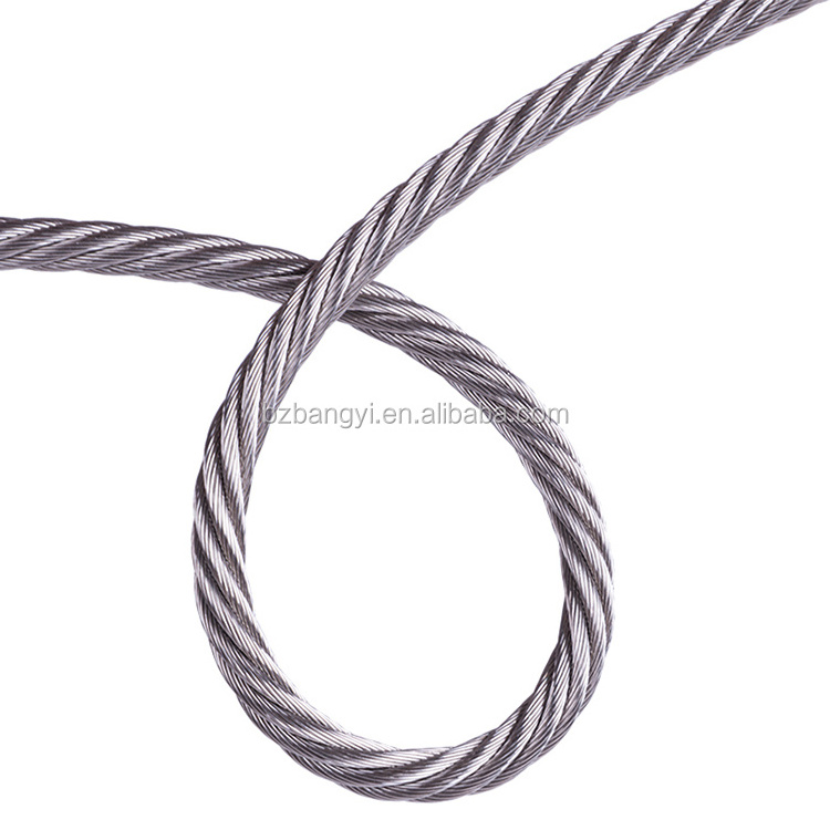 1X19 7X7 Galvanized Steel Wire Rope 0.2mm-10mm