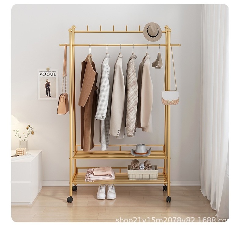 Manufacturers coat rack stand with shelf clothes hanger with storage