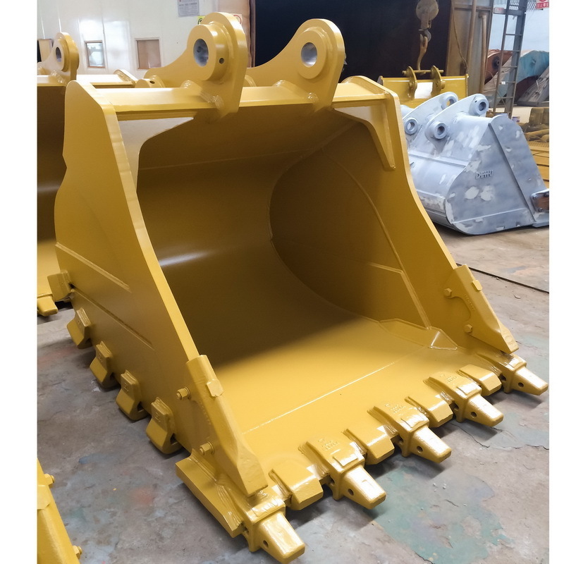 Customized Solid structure Excavator skeleton Rock Bucket for CAT Caterpillar excavator bucket parts for stone shovel