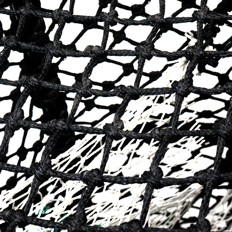 European Market Heavy Duty Lobster Trap Creel Fishing Vessel Shrimp Trap Fishing Cage Traps Black Woven Bag Fish Pot Arch 10pcs