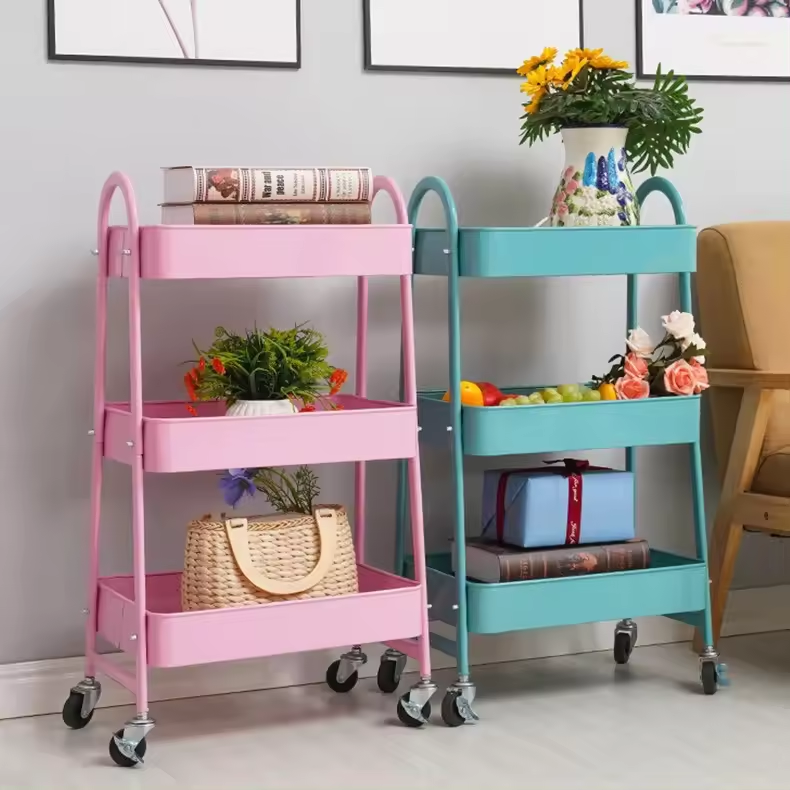 Wholesale price corridor multifunctional shelf beauty salon hair perm storage salon cart