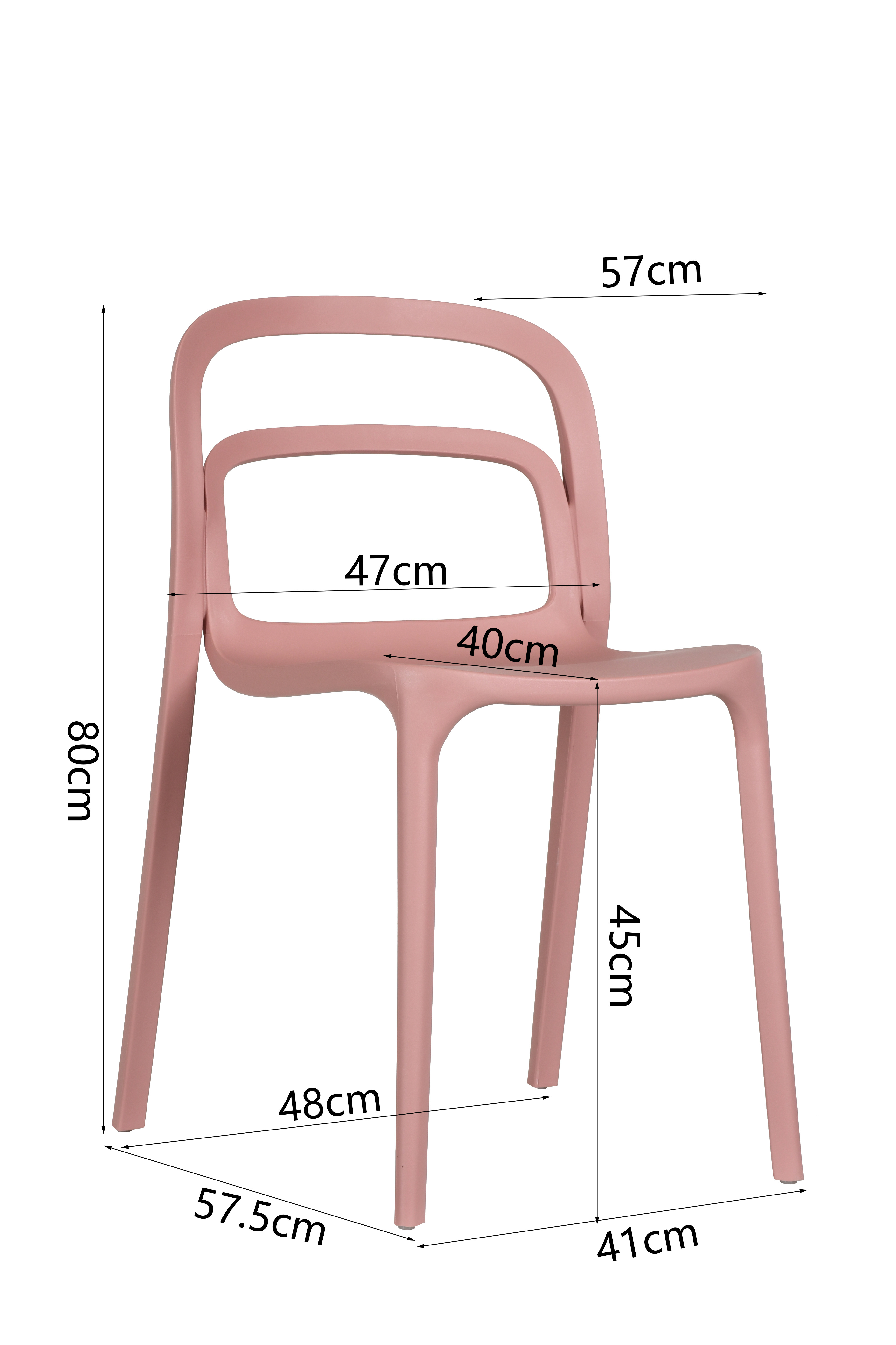 Eco-friendly Back Breathable Colorful Dining Stackable pp Plastic Stacking Silla Cadeira Sedia plastic dining chair