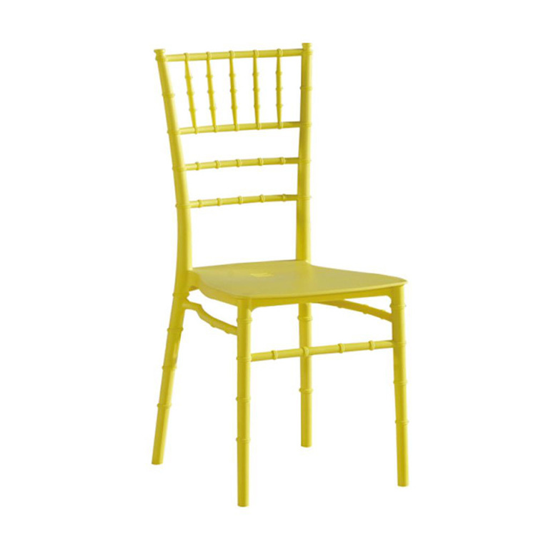 Bazhou Factory Wholesale Hotel Furniture Stackable Dining Wedding Chairs White Plastic Bamboo Chair With Cheap Price