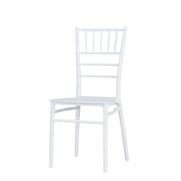 Bazhou Factory Wholesale Hotel Furniture Stackable Dining Wedding Chairs White Plastic Bamboo Chair With Cheap Price