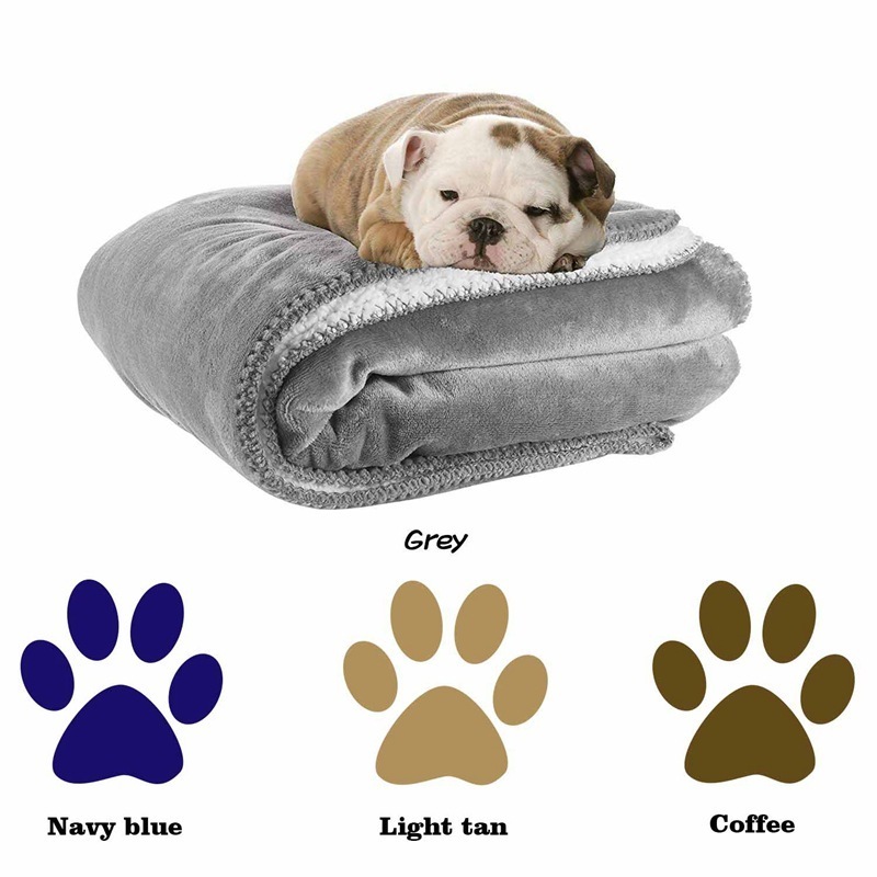 2021 New Design Low MOQ Cheap OEM&ODM Cats Dog Pet Mat Waterproof Pet Blanket Pet Beds & Accessories for Dogs Coral Fleece