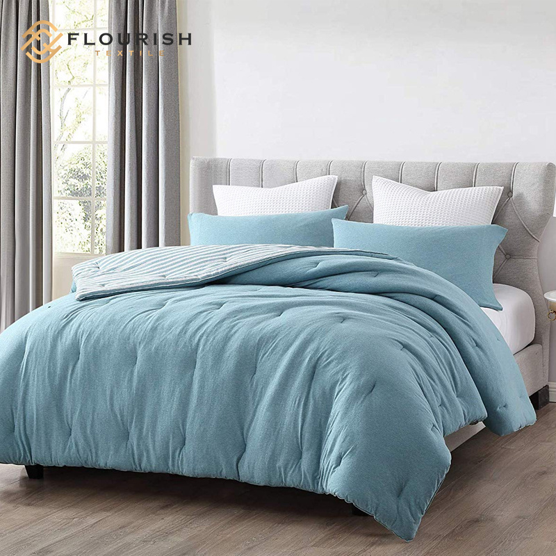 Flourish Knitted Cotton Satin Pattern Printing Wholesale Korean Comforter Bed Sheet Bedding Set King Size