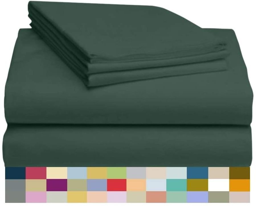 Flourish Bed Sheet 100 Cotton Sateen Twin Size Black Sets Home Decor Sheets 300 Thread Count 100% Set Queen Bed Sheet