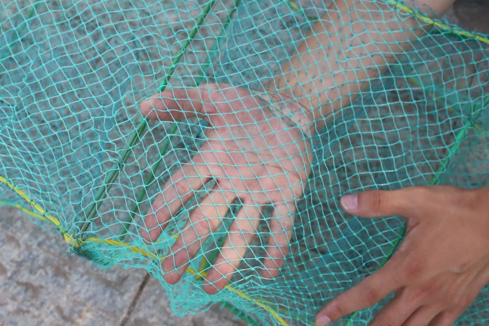 HDPE Long Trap Fishing Trap Cast Net Trap Fishing Live Crayfish Crab Lobster