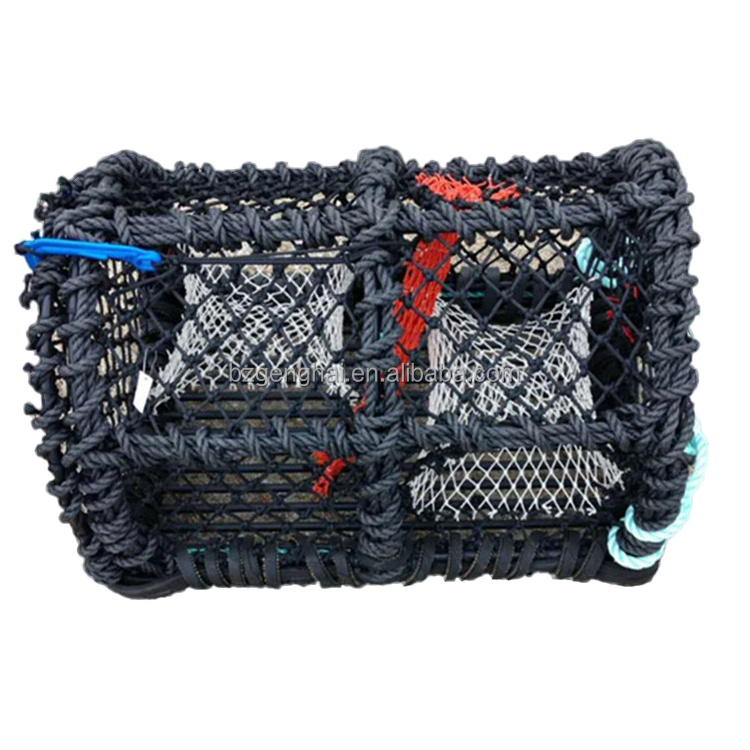 Wholesale Commercial Black Netting Lobster Traps for sea fishing