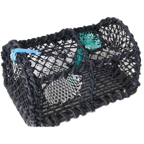 Heavy Duty Metal Framed Fishing Traps Black Netting Crab Trap Lobster Creel Wholesale