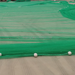 commercial green Fishing Net for Hunting Fish Trawl Net with large float and sinker