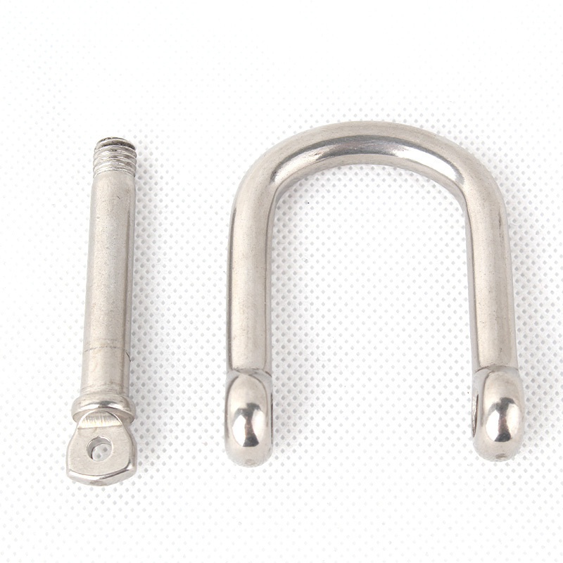 Comfortable Design Ss304/316 Stainless Steel Marine Hardware Wide Dee Shackle