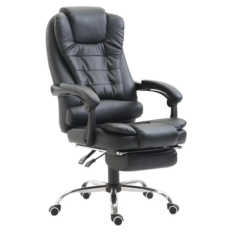 Modern Luxury Multifunction Swivel Manager Chairs Adjustable PU Leather Boss Office Chairs with Wheels