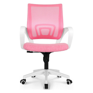 Factory Price High Quality Comfort Pink Fabric Mesh Home Desk Ergonor Office Table and Chair