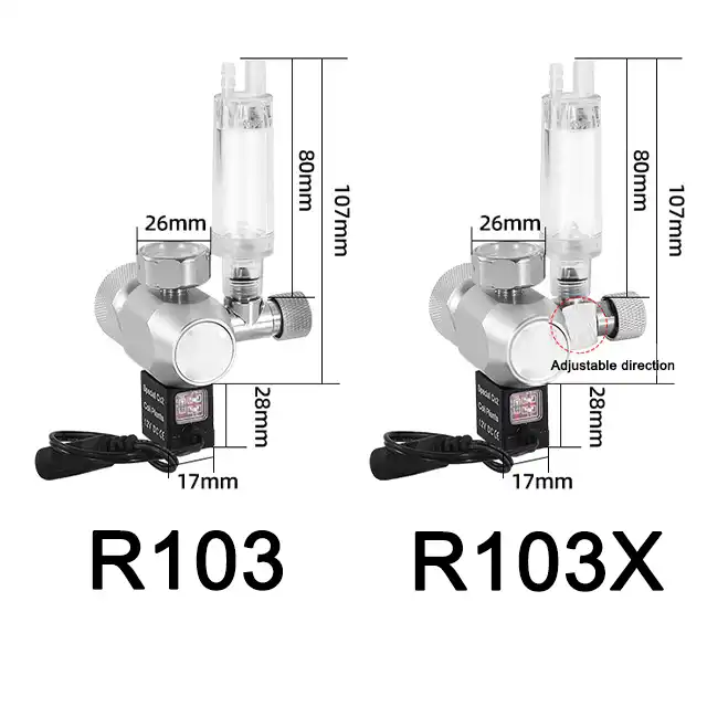 Aquarium Products Supplies Carbon Dioxide Bottle Pressure Reducing Valve Solenoid Valve R106/R106X