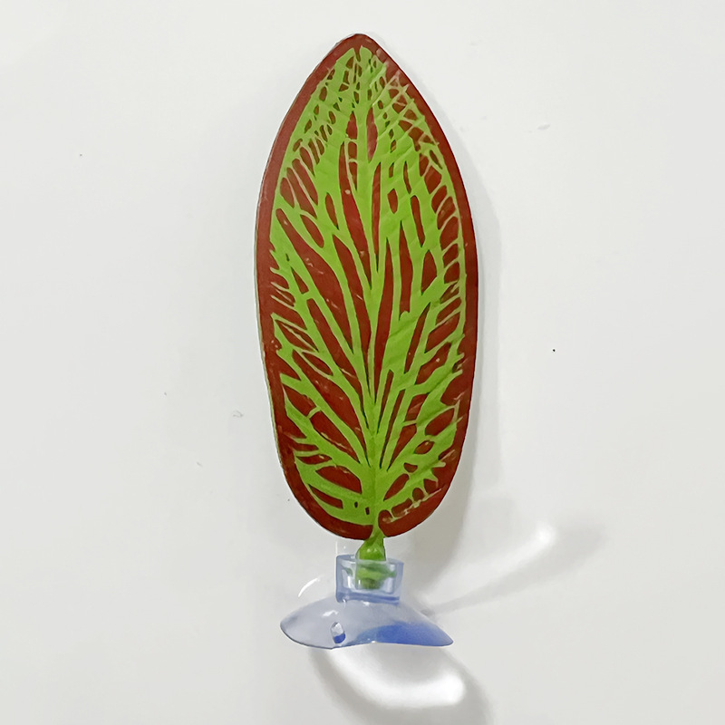 Fish Tank Landscaping Decoration Simulation Silicone Leaves Betta Fish Bed Rest  Spawning Leaves