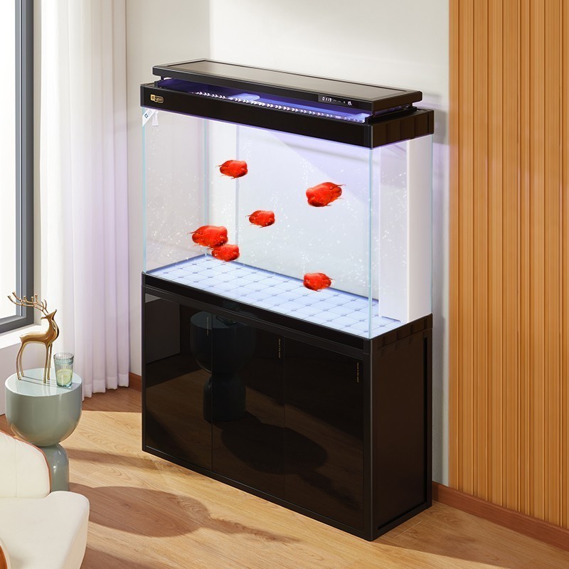 Aquarium Cabinet Fish Glass Tank Tank Jinjing Ultra White Home Decoration Aquariums & Accessories Large Glass Fish Bowl