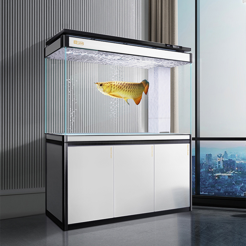 Aquarium Cabinet Fish Glass Tank Tank Jinjing Ultra White Home Decoration Aquariums & Accessories Large Glass Fish Bowl