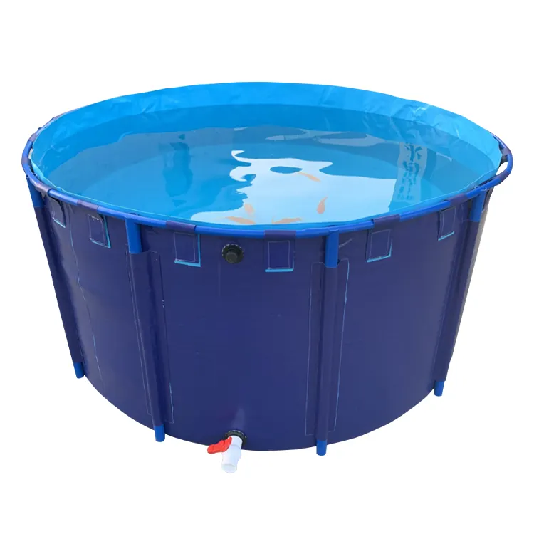 Aquarium Home Outdoor Canvas Waterproof Round Fish Pond