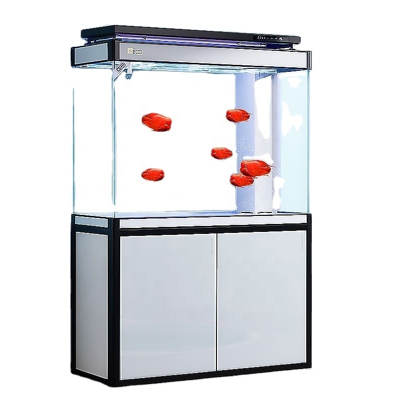 Aquarium Cabinet Fish Glass Tank Tank Jinjing Ultra White Home Decoration Aquariums & Accessories Large Glass Fish Bowl