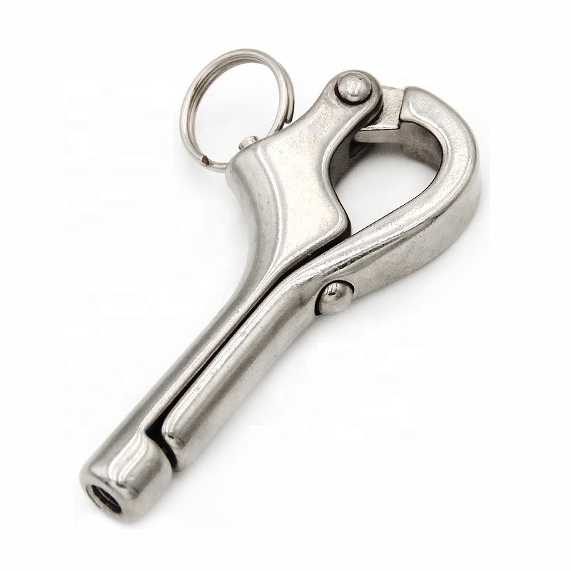 Factory Price 316 Stainless Marine Hardware Pelican Hook Safety Quick Release Snap Hook with Link