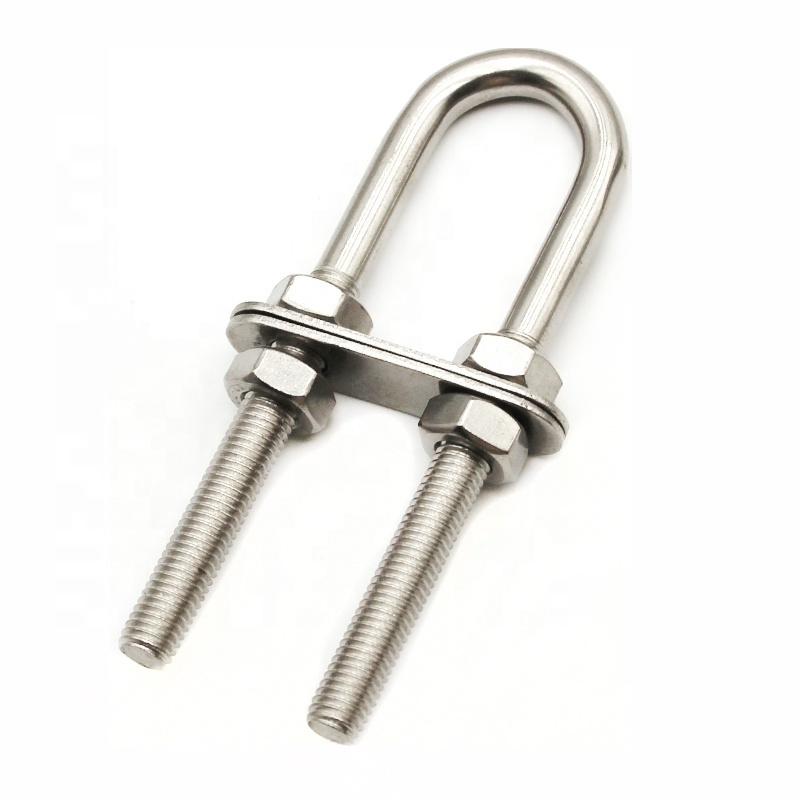 Wire Rope Fittings Stainless Steel 304 316 hardware Stainless U Bolt With Bow Eye