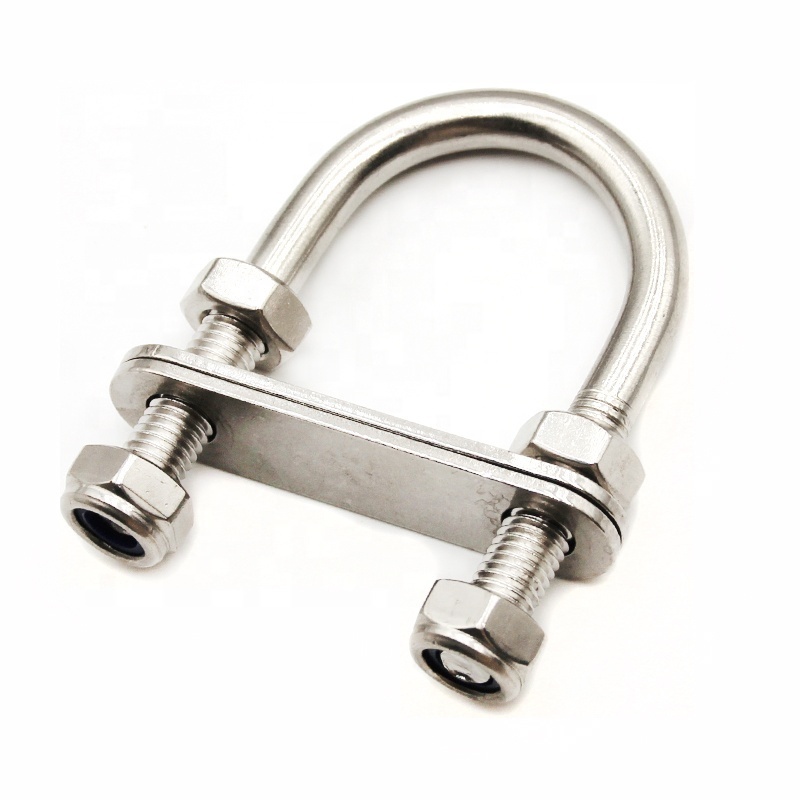 Wire Rope Fittings Stainless Steel 304 316 hardware Stainless U Bolt With Bow Eye