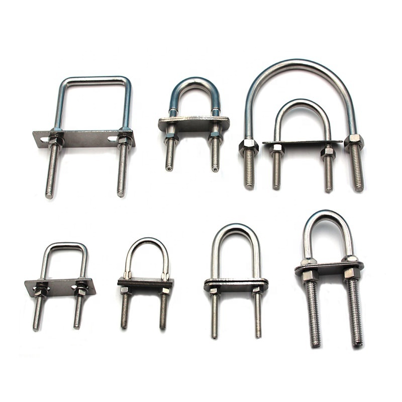 Wire Rope Fittings Stainless Steel 304 316 hardware Stainless U Bolt With Bow Eye