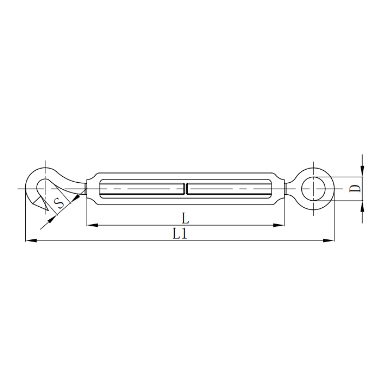 OEM Open Body Turnbuckle Cable Railing Stainless Steel 304 316 Adjusting Tensioner Hook Eye Turnbuckle