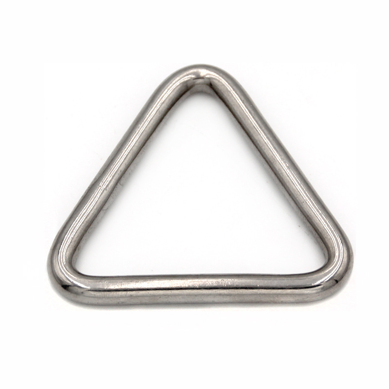 Stainless steel 316 D-ring Sunshade Sailing Fittings Net D Buckle Welding Triangle Ring Hardware D-ring Net Buckle