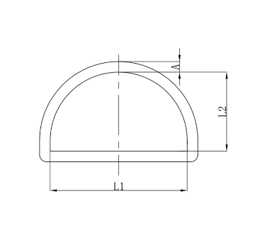 Stainless steel 316 D-ring Sunshade Sailing Fittings Net D Buckle Welding Triangle Ring Hardware D-ring Net Buckle